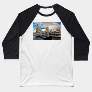 Tower Bridge River Thames London Baseball T-Shirt